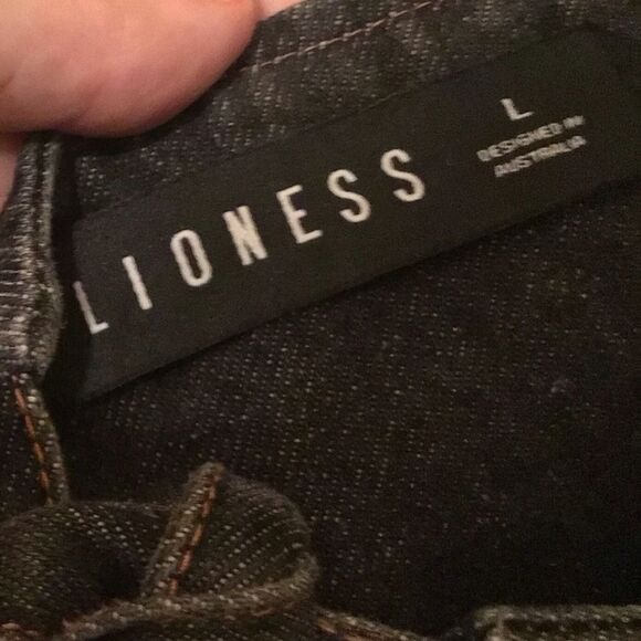 Lioness Black Denim Hills Halter Top L-Xl - Picture 8 of 8